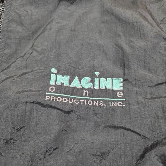 VTG Sichel Imagine One Productions Jacket Men Large 80s 90s Promotional Sports - Picture 5 of 16